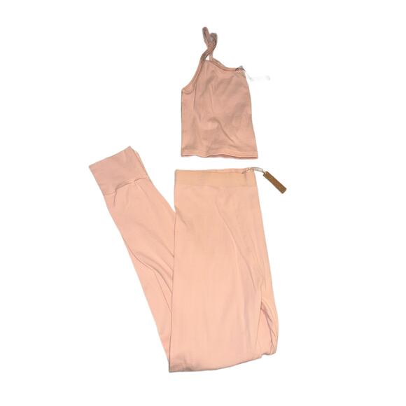 READ* Skims Sleep Set XL Tank Top & 2X leggings quartz pink logo pajama lounge - Picture 10 of 10